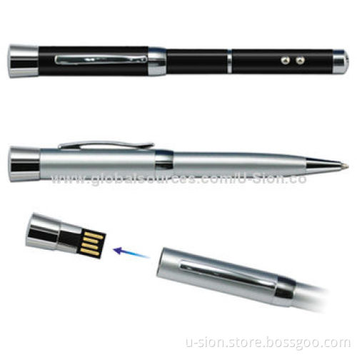Popular USB Pen Drives with Plug-and-play and Ballpen Functions, OEM and ODM Orders Welcomed